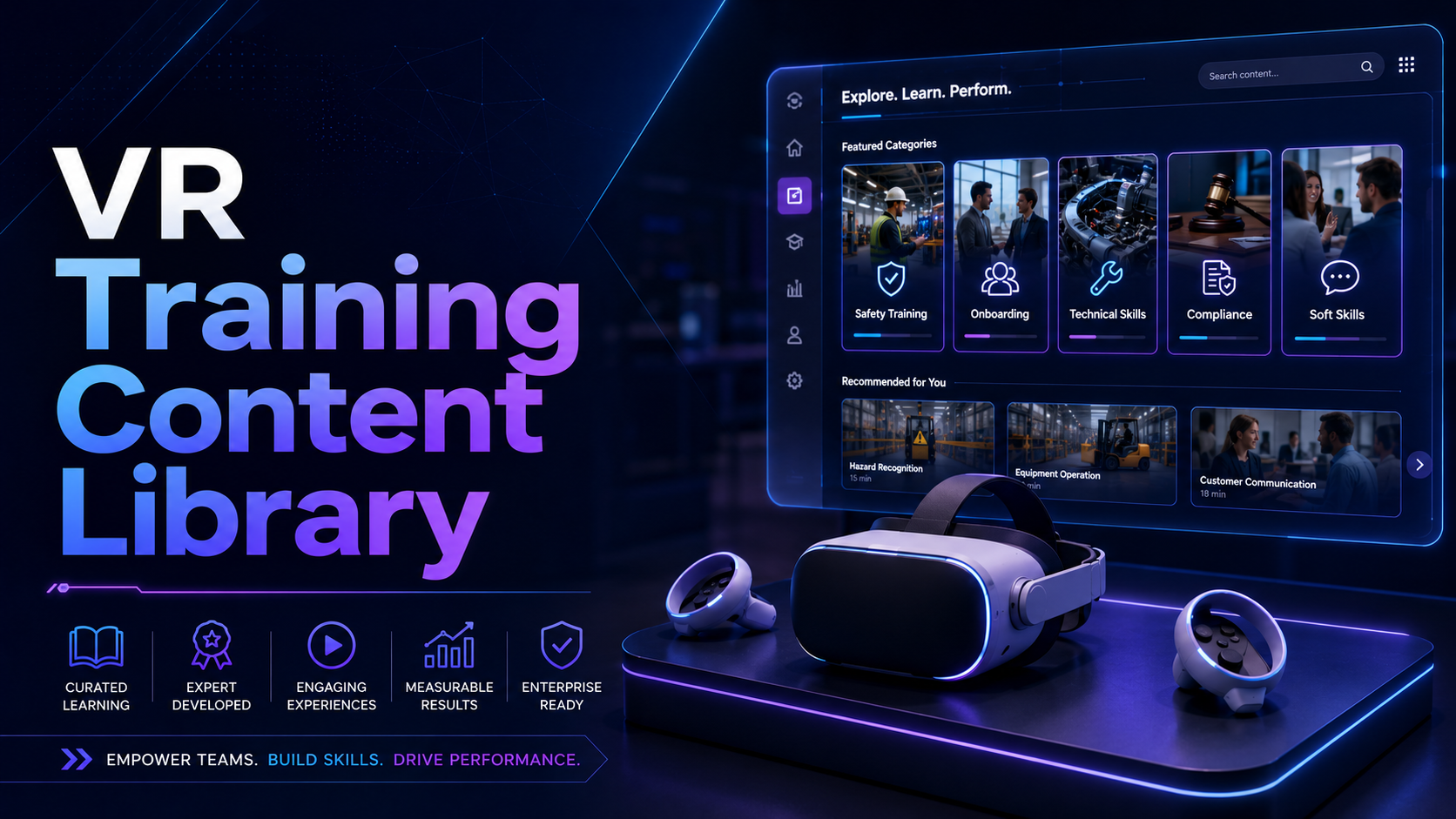 vr training content library