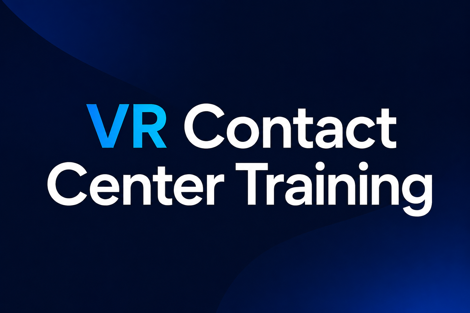 vr contact center training