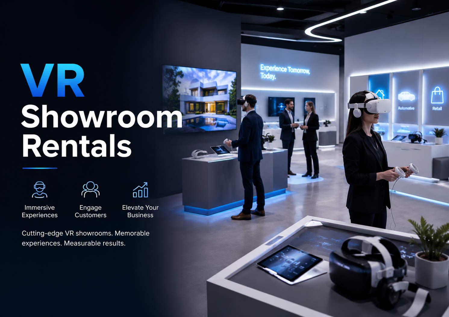 vr showroom rentals