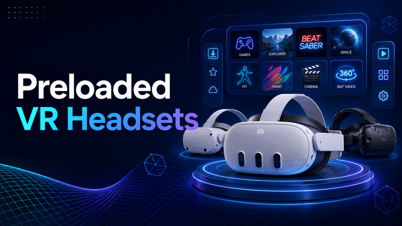 pre loaded vr headsets