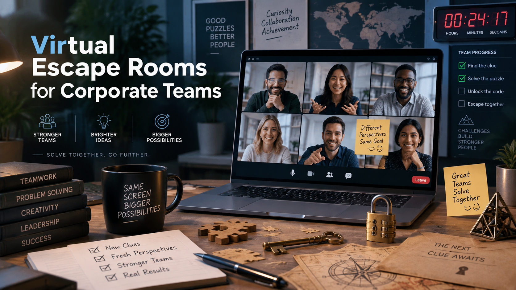 virtual escape rooms for corporate teams